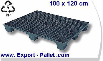 bancale plastica export 100x120 innestabile x carichi medi