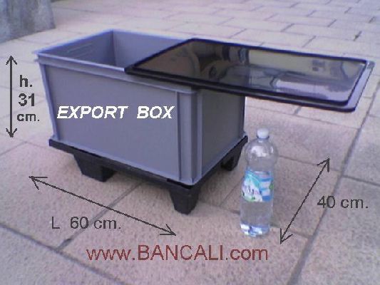 box cassa x export sovrapp 40x60 h33 robusta con coperchio