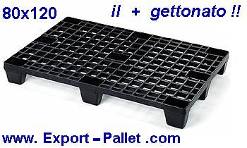 europallet in plastica per l export 80x120 leggero